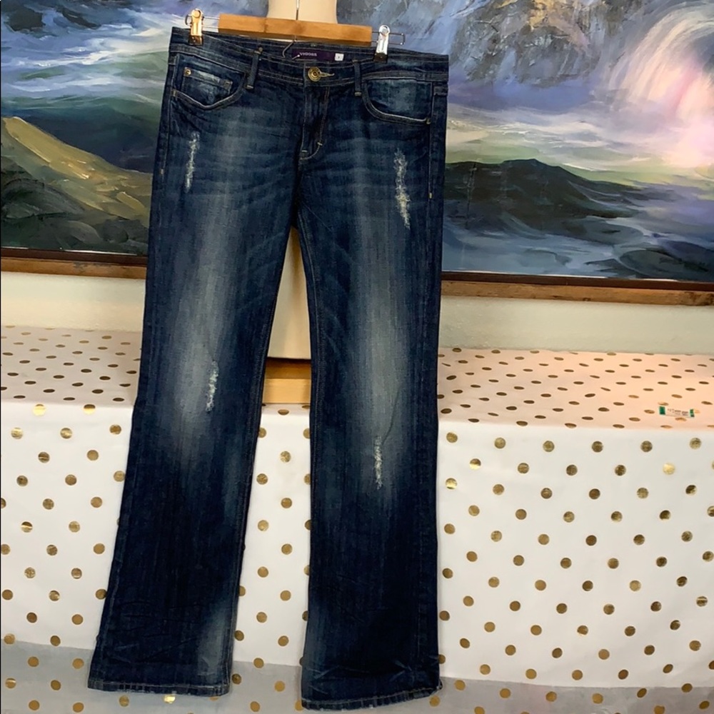 Vigoss distresses bootcut jeans size 7